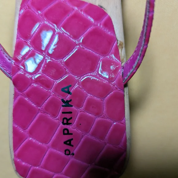 Paprika Slingback Sandals in Pink and Orange YTK Shoe Sale! - Picture 3 of 6